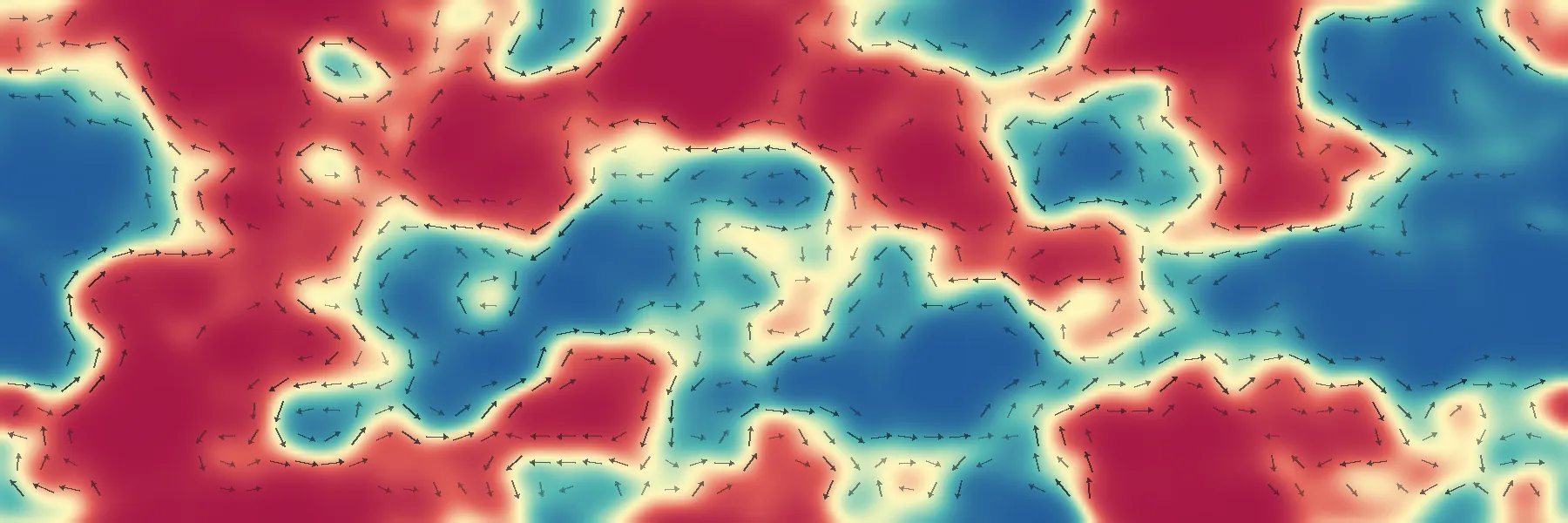 Disorder-driven current paths percolating across a two-dimensional lattice