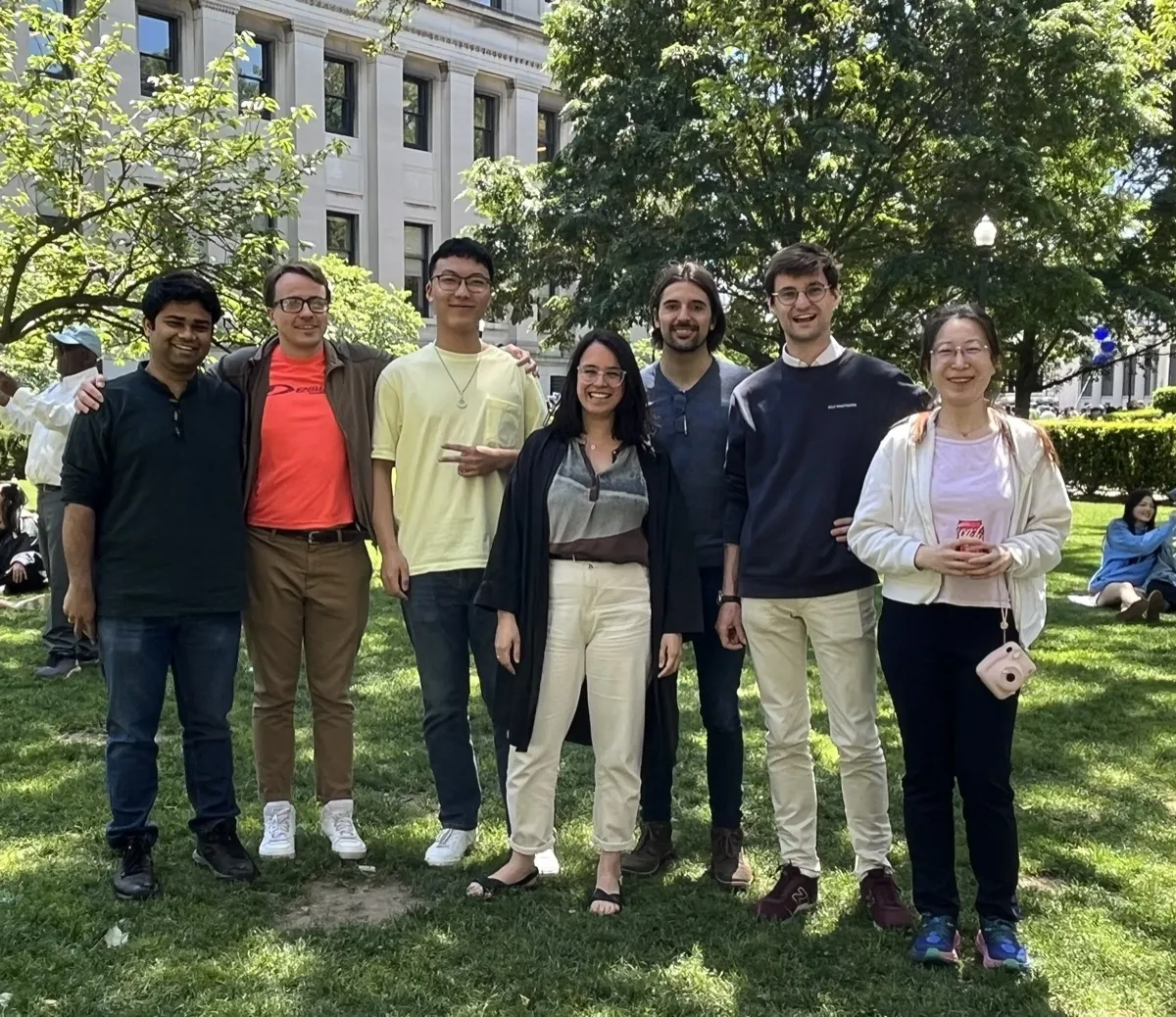 Members and alumni of the Queiroz group on Columbia’s Morningside campus